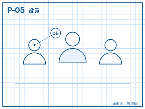 P-05 役員の線画