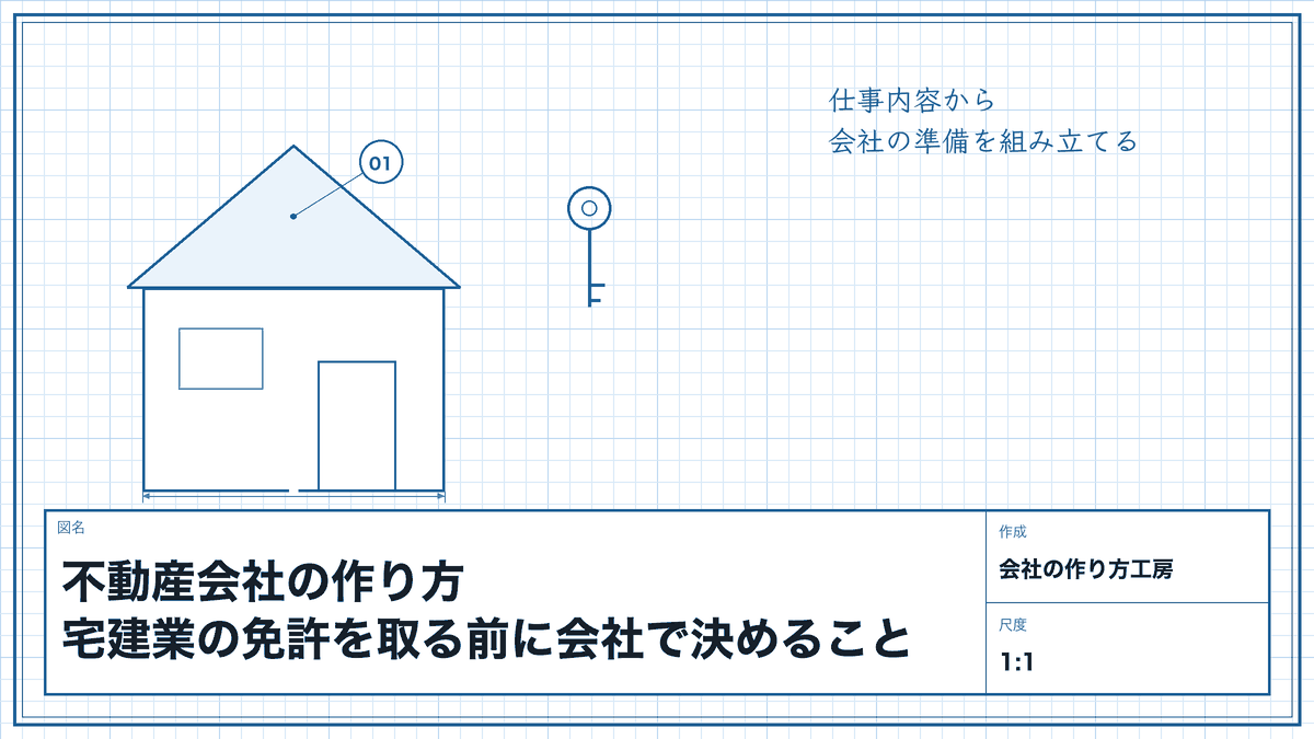不動産会社の作り方|宅建業の免許を取る前に会社で決めること